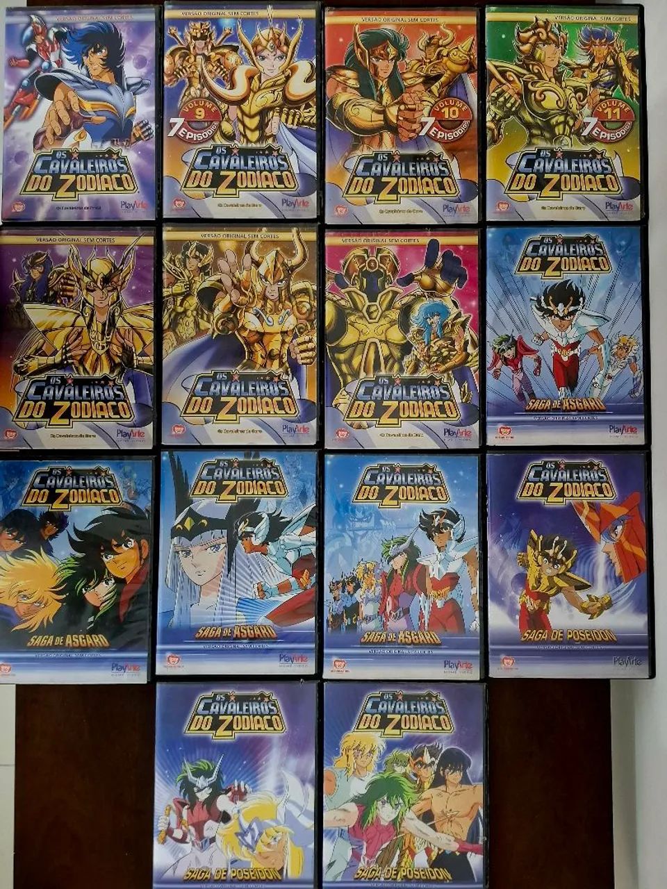 14 DVDs Cavaleiros do Zodíaco - CDs, DVDs etc - Nossa Senhora de