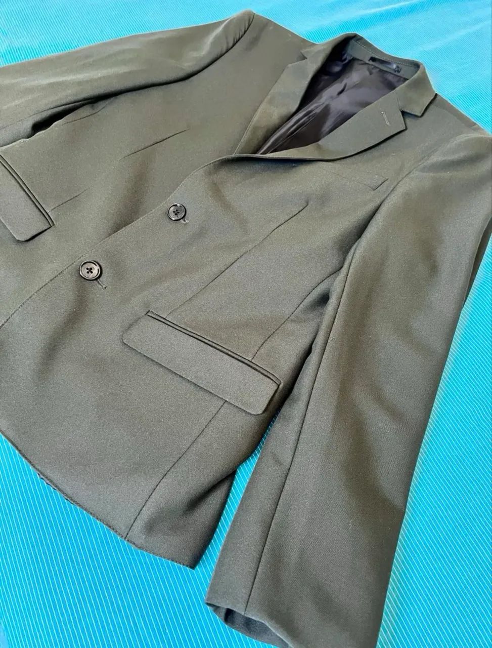 Blazer Masculino Verde Novo P - Foto 5