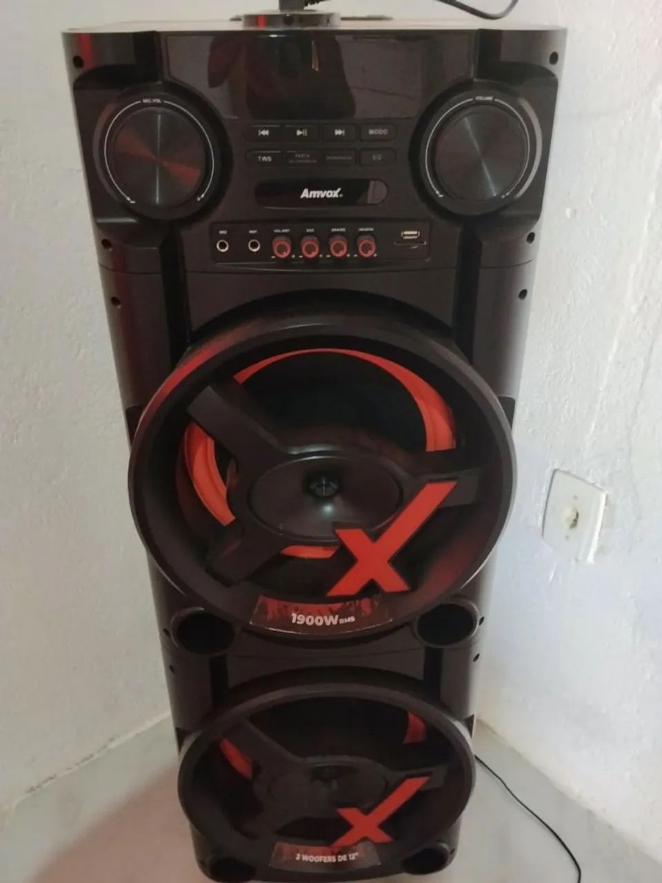 Caixa amplificada amvox 1900w rms - Foto 2