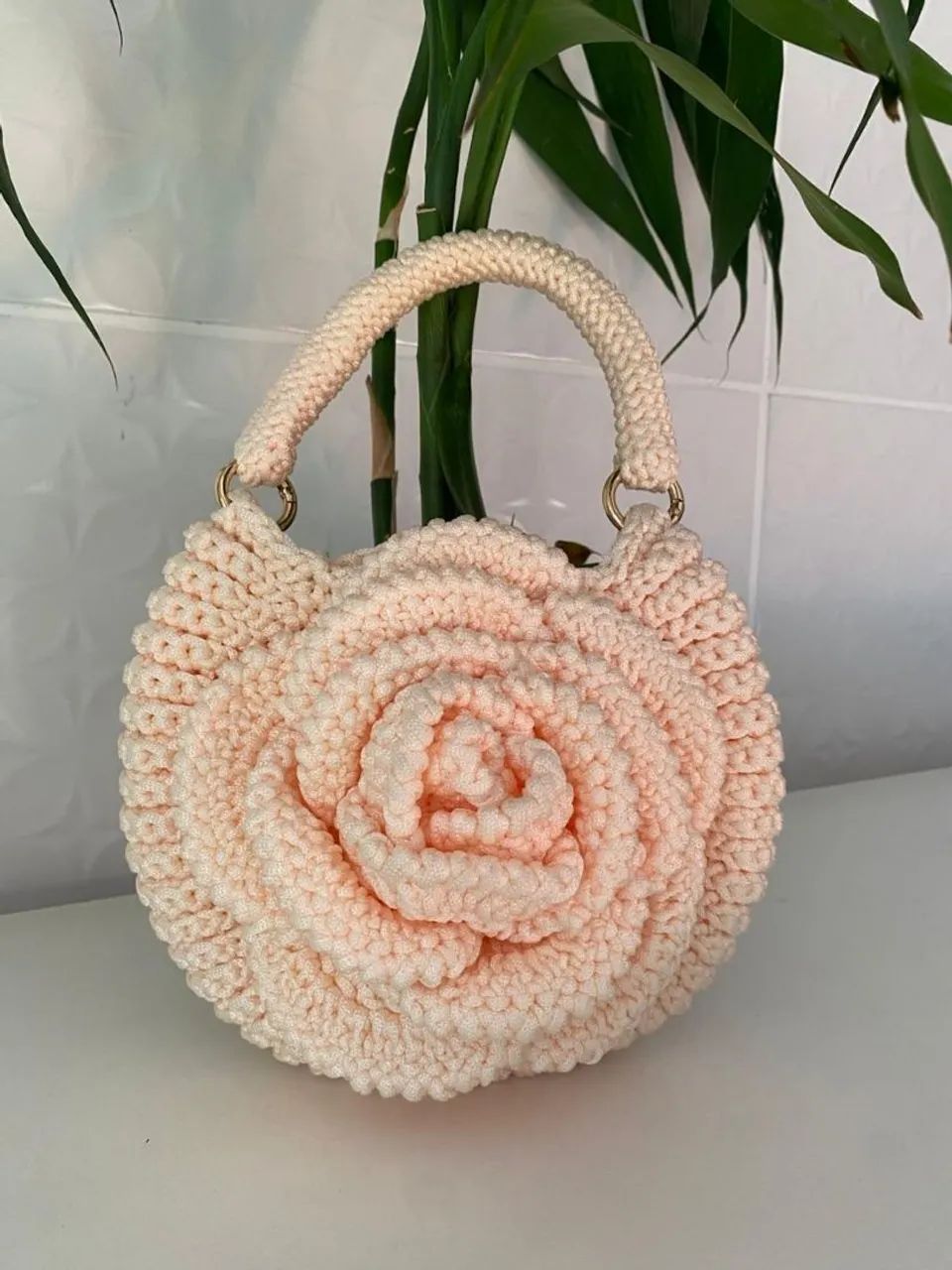 Bolsa de braço Cor Creme de Fio Náutico 