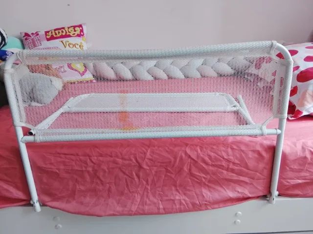 01 Grade de Proteção para Bebe e Crianças Protetor de Cama Lateral