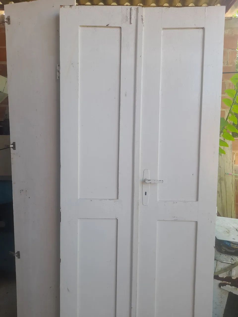Selling Massaranduba Door with Lock and Hinges, 80 cm with Frame