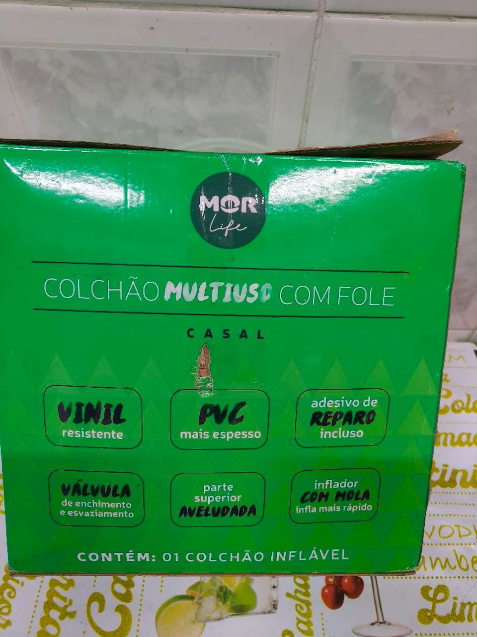 Colchão Inflável Mor Life - NOVO (na caixa) - Foto 2