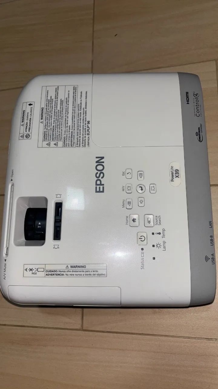  Projetor Epson PowerLite X39 3500 lumens - Foto 2