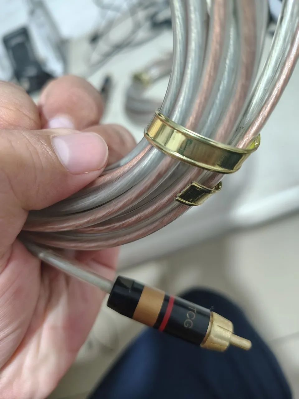 2 Pares de Cabos RCA para Caixas de Som ponta Solta YYTCG - Foto 4