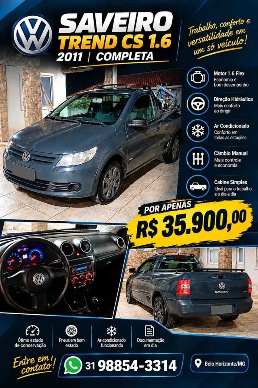 Volkswagen Saveiro 1.6 MI/ 1.6 MI TOTAL FLEX 8V 2011