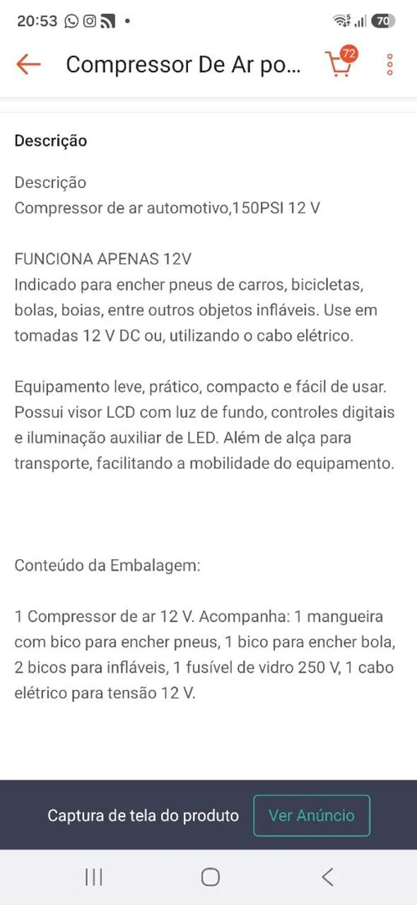 compressor de ar automotivo  - Foto 4