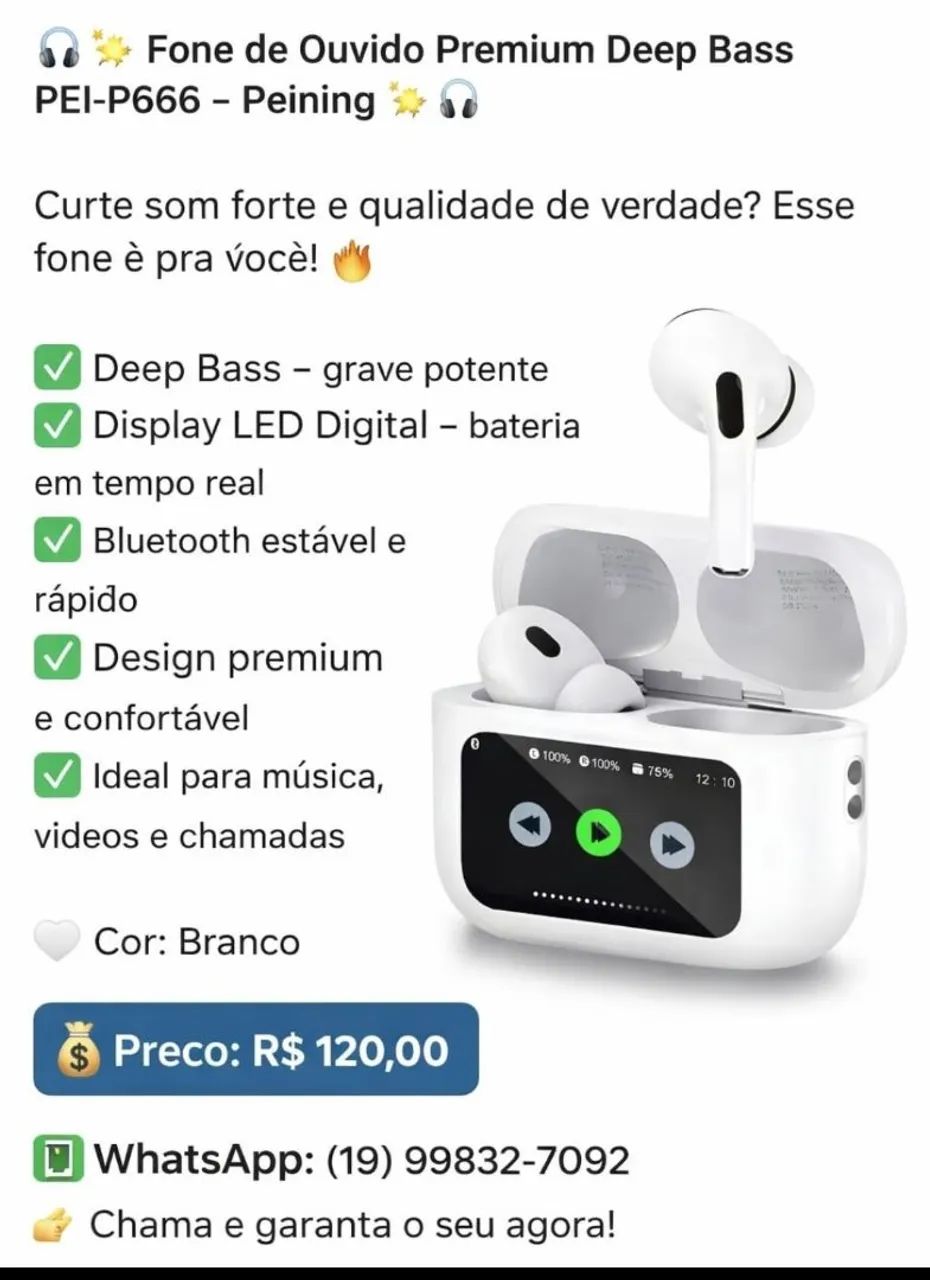 Fone de ouvido peining  - Foto 2