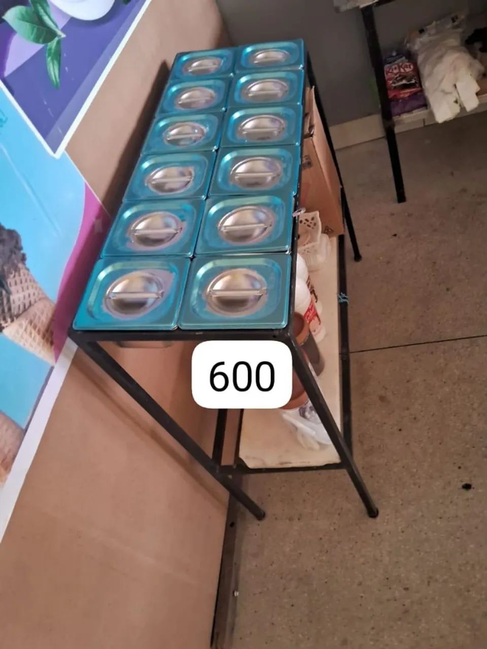 Utensílios para acaiteria 