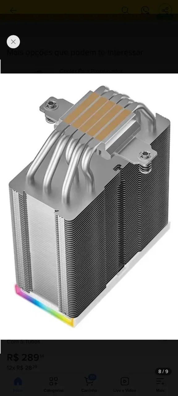 Coller deepcool ak500s digital  braco  - Foto 5
