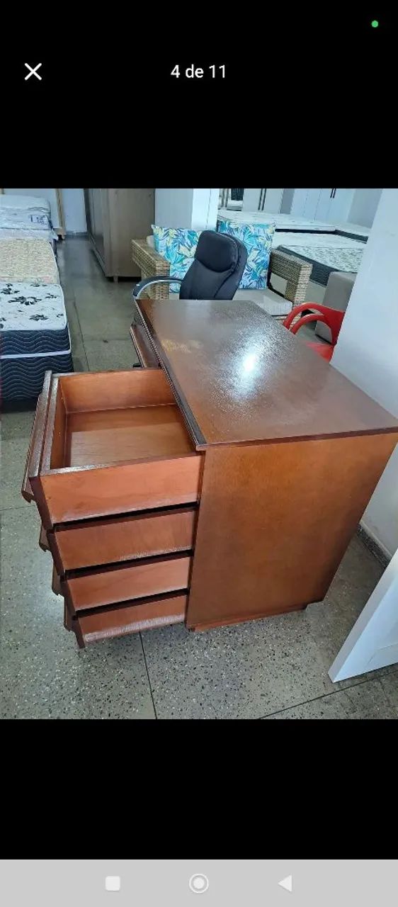 Escrivaninha de madeira  - Foto 3