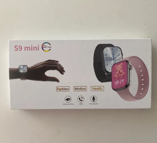 smartwatch s9 mini super amoled preto - 41mm - Foto 5