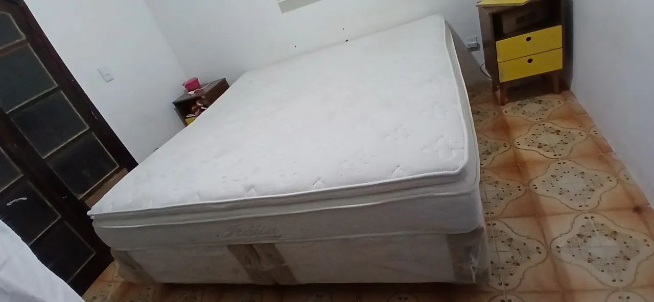 Cama king size 2x2 molas ensacadas  - Foto 4