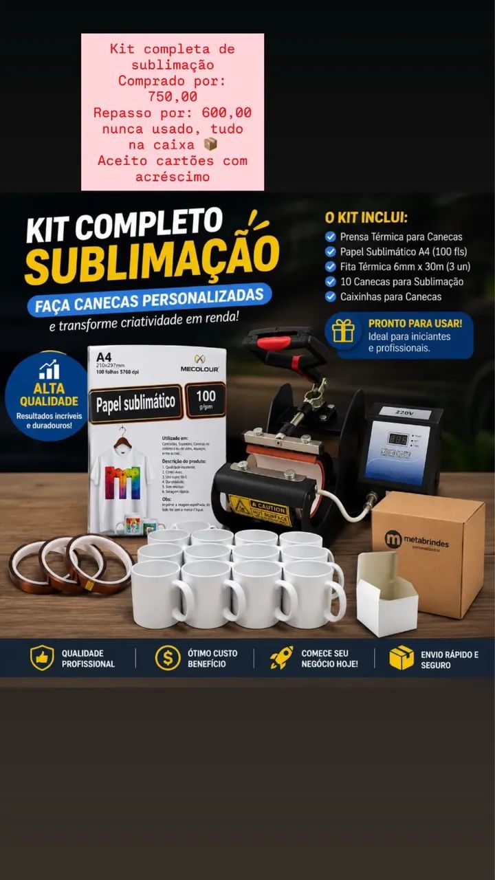 Kit sublimação  - Foto 4