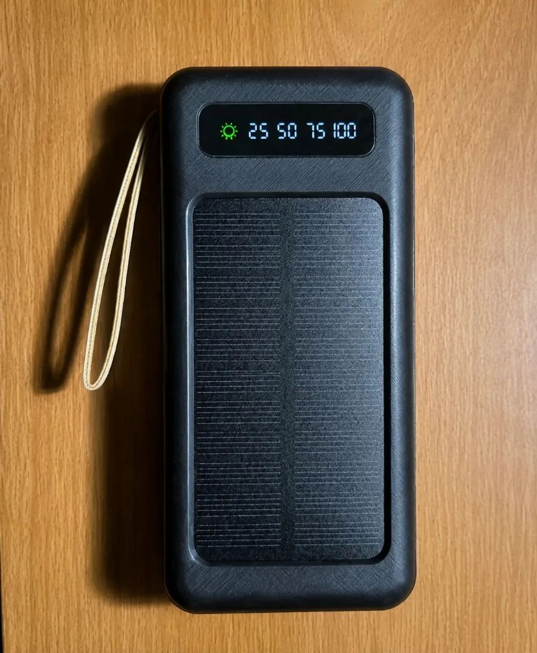 Carregador Portátil Solar 20.000mAh 5 em 1 com LED - Foto 4