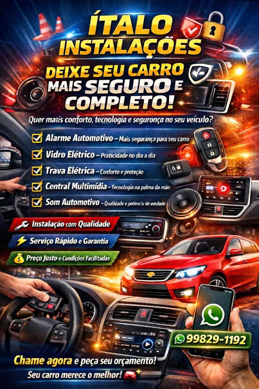 Instalação de acessórios