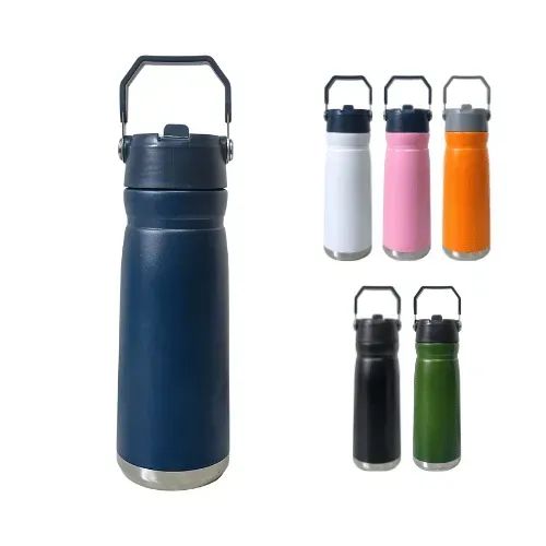 Garrafa Térmica 650ml Flip Straw Bottle