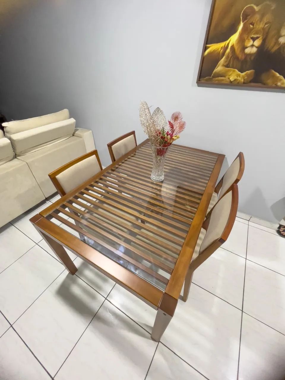 VENDO MESA MADEIRA - Foto 4