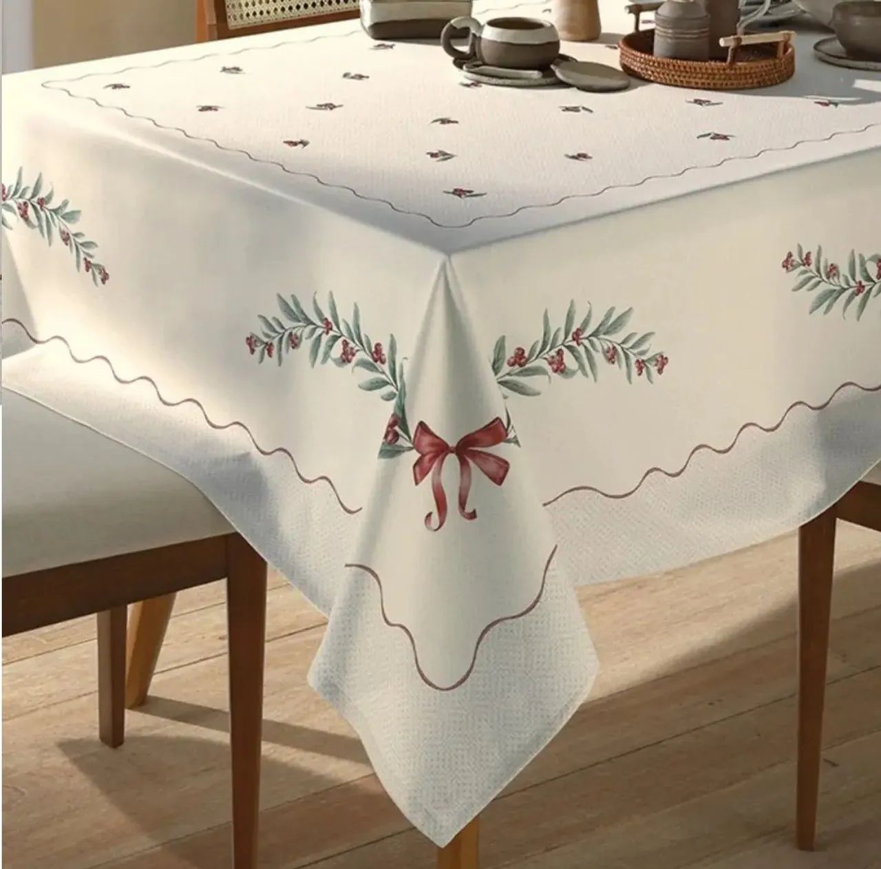 TOALHA DE MESA MATISSE NATAL 123 RETANGULAR ( 6 lugares ) <br> - Foto 3