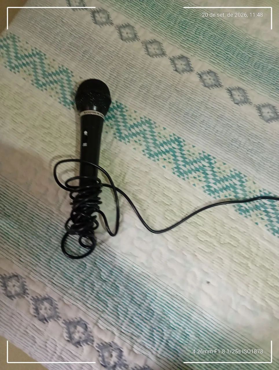 Vendo um microfone com fio novo comprei e não usei lo cor preto - Foto 4