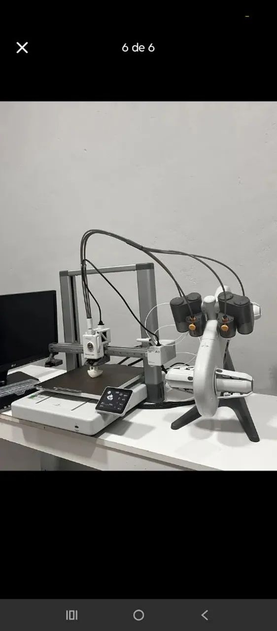 Impressora 3d nova bambu lab a1 com ams - Foto 3