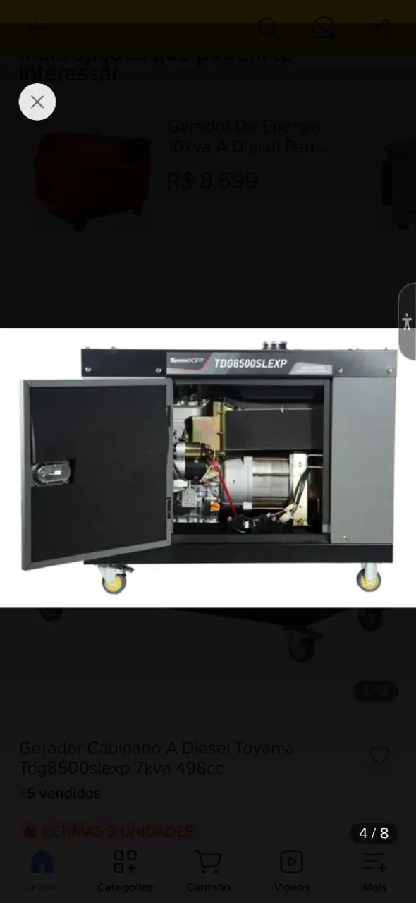 Gerador toyama TD8500SLE - Foto 5