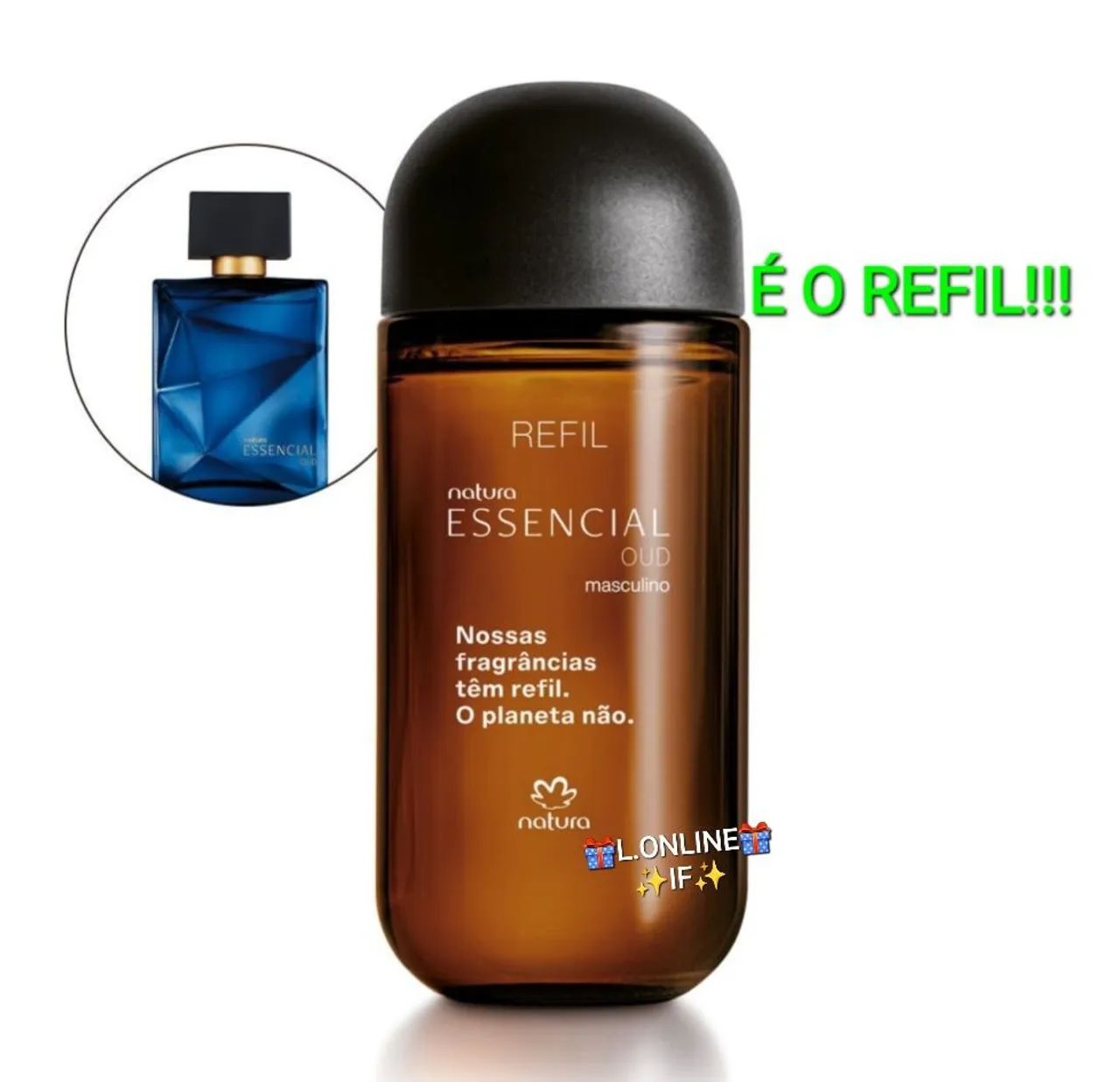 REFIL DO PERFUME ESSENCIAL OUD MASCULINO 100ML NATURA  - Foto 3