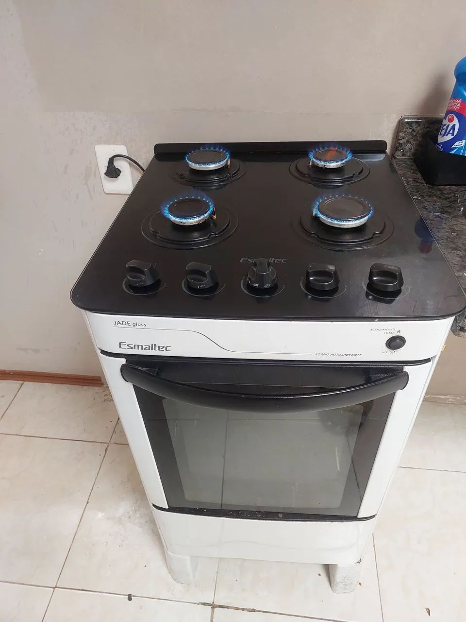 Fogão esmaltec 4 bocas - mesa de vidro - Foto 4