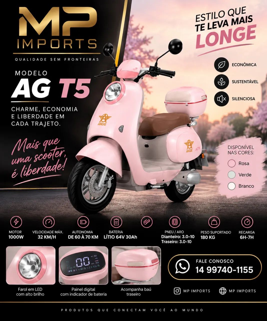 Moto Elétrica AG T5  - Foto 5