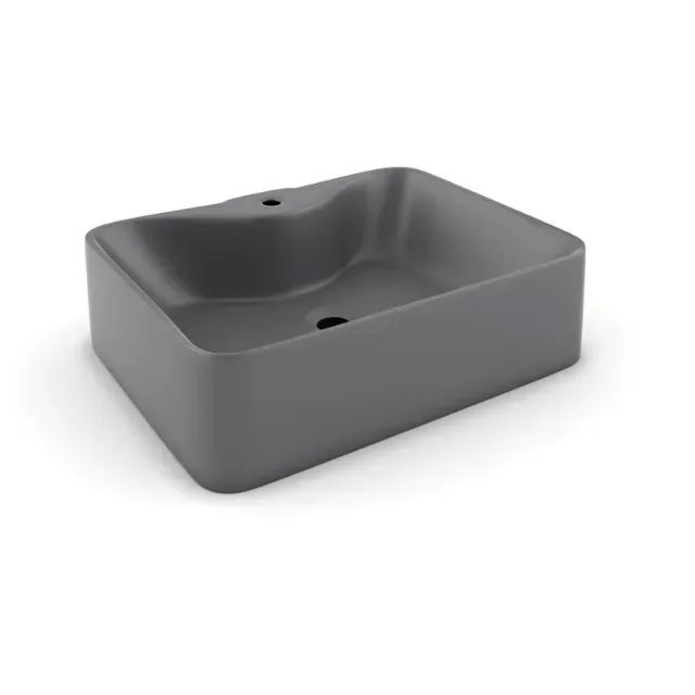 Cuba de Apoio para Banheiro Cinza Grafite - Foto 2