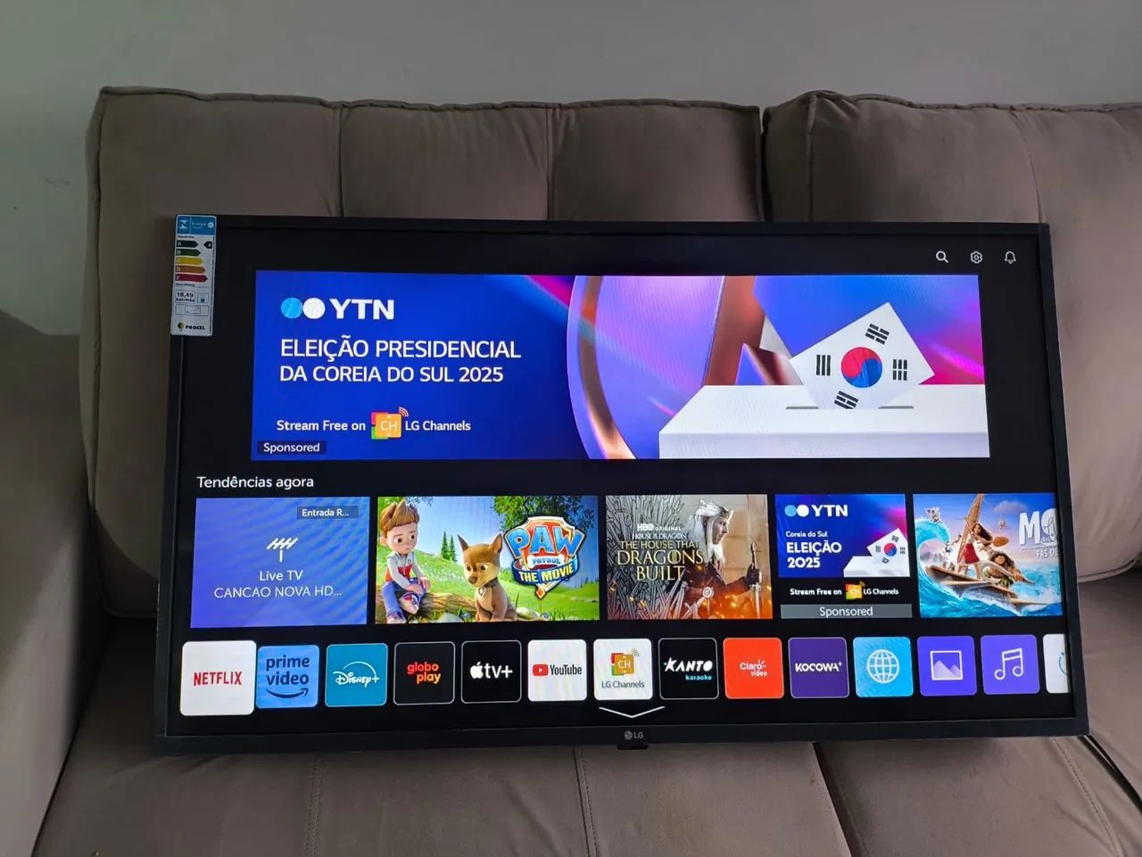 TV SMART LG 43 POLEGADAS 