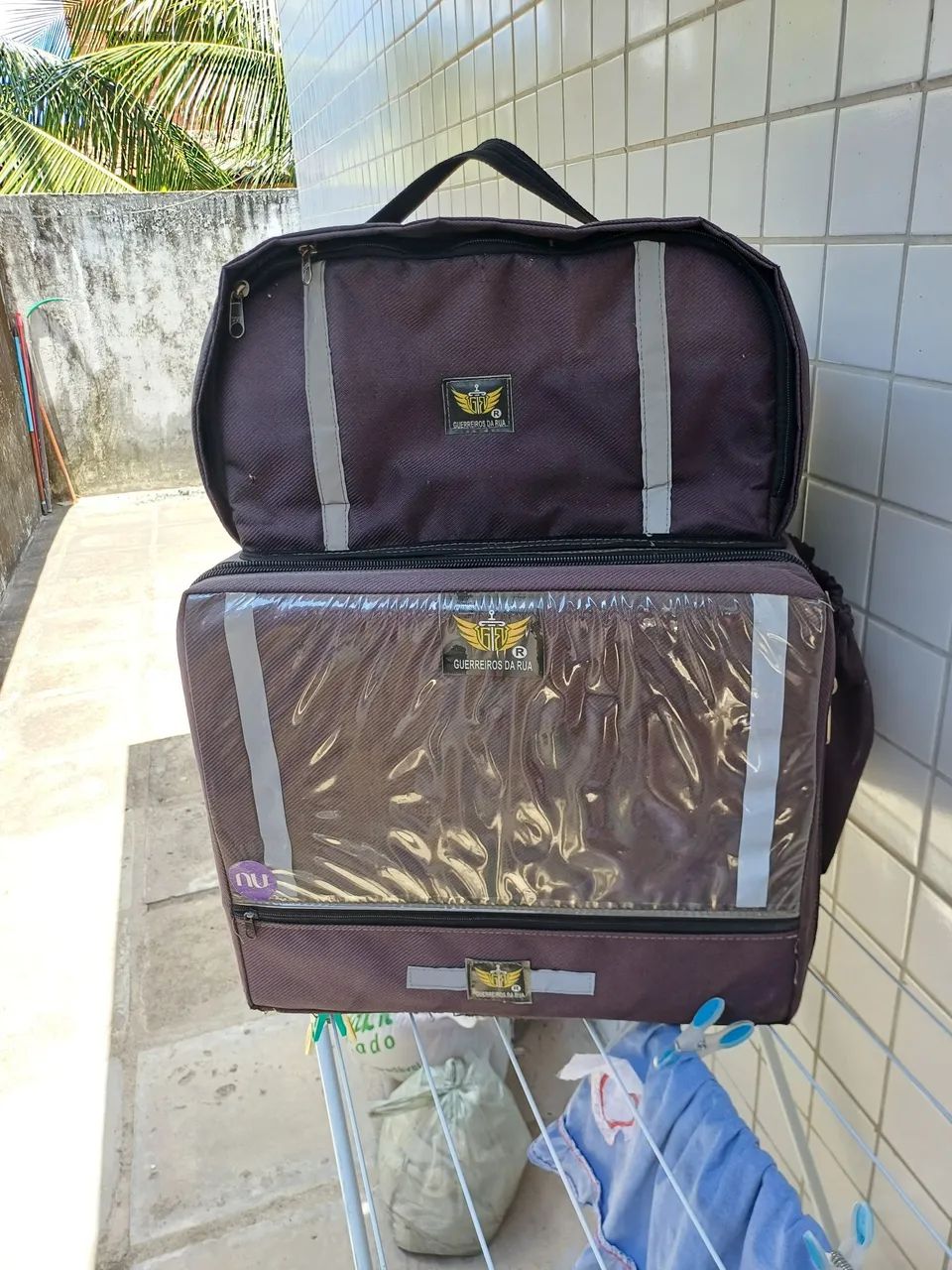 Bag impermeável 45 litros laminada em ótimo estado  - Foto 3