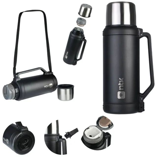 GARRAFA NTK TERMICA ISOMAX 1500ML PRETO - Foto 2