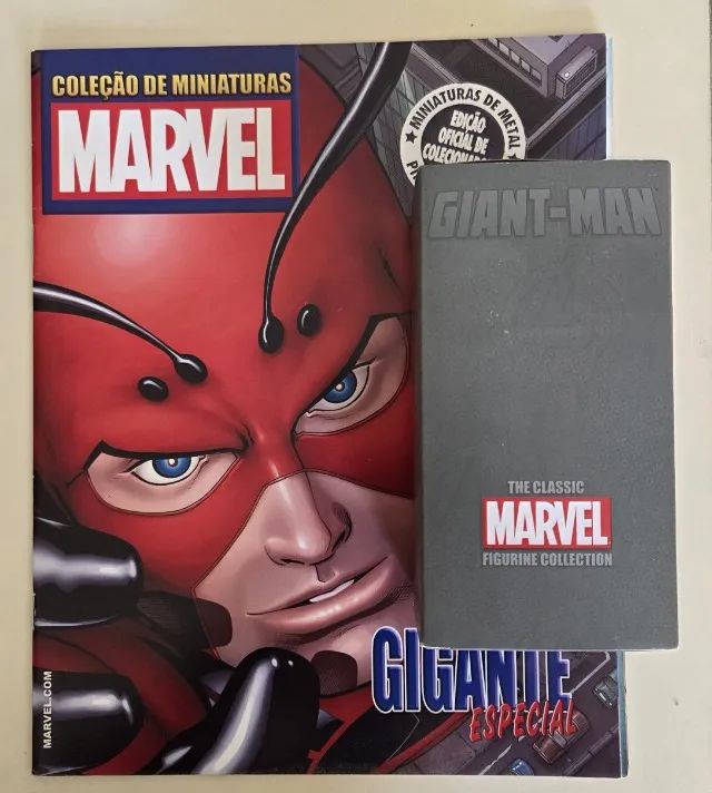 Gigante Vingadores Marvel Miniatura Chumbo Eaglemoss - Foto 2