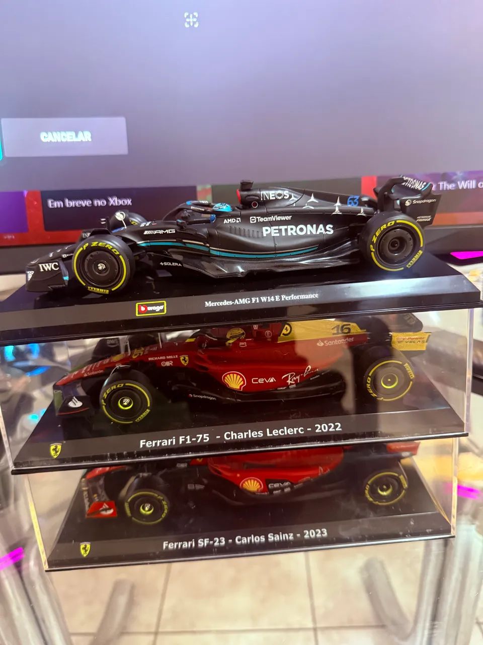 Carro réplicas detalhadas fórmula 1 originais 