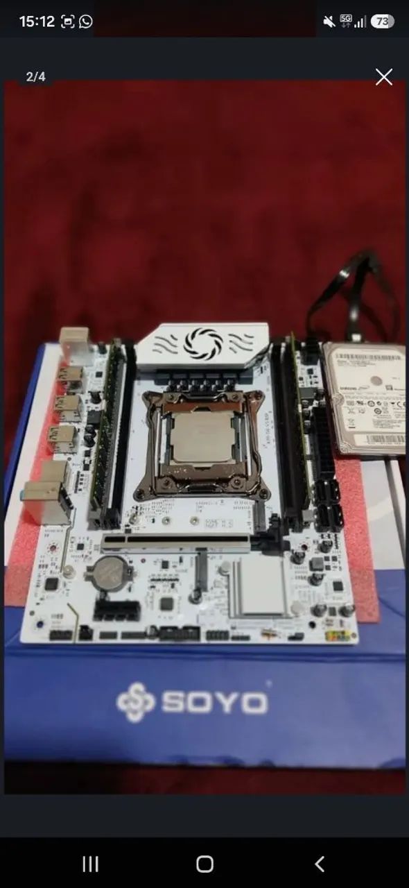 Pc xeon placa mae , processador  2 memorias Ram 8g + hd 500g - Foto 2