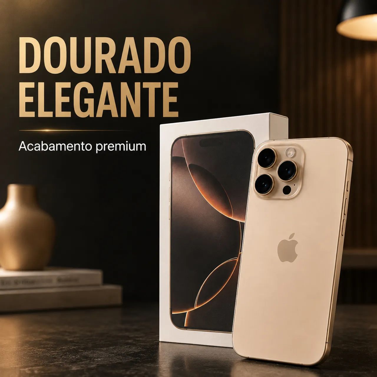 iPhone 16 Pro Titânio Deserto 94% Bateria + Caixa - 256g - Foto 2