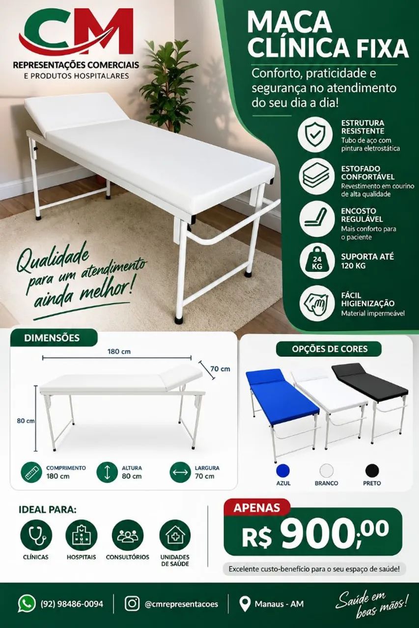 Maca Clínica Fixa 