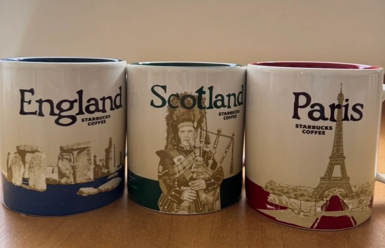 Canecas Starbucks -Coleção-Paris-England-Scotland - Foto 3