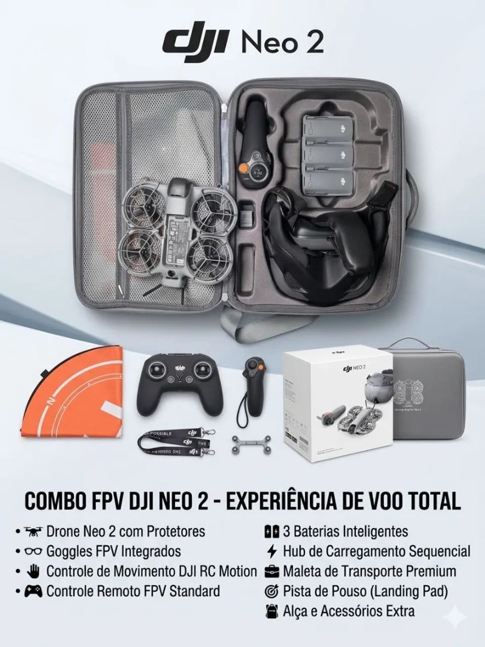 DJI NEO 2 FLY MORE COMBO COMPLETO + FPV!