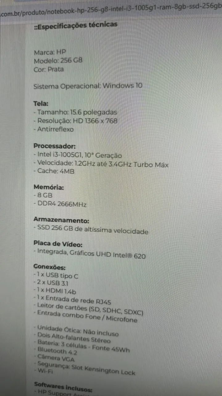 Notebook i3 256gb 10 geração  - Foto 4