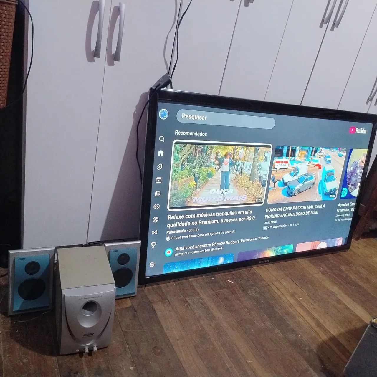 TV SAMSUNG SMART 55 POLEGADAS FULL HD VAI COM CAIXA FE SOM - Foto 3