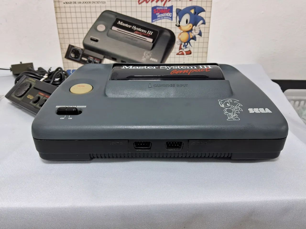 Sega Master System compact na caixa único dono  - Foto 2