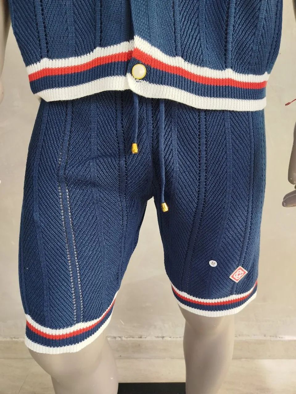 Conjunto tricô casablanca Azul marinho  - Foto 3