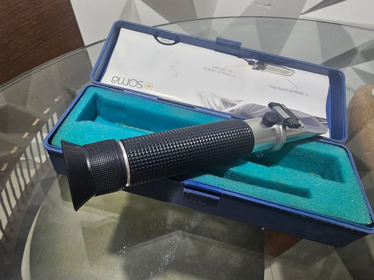 Refratômetro Soma o melhor para salinidade de água de aquário marinho  - Foto 2