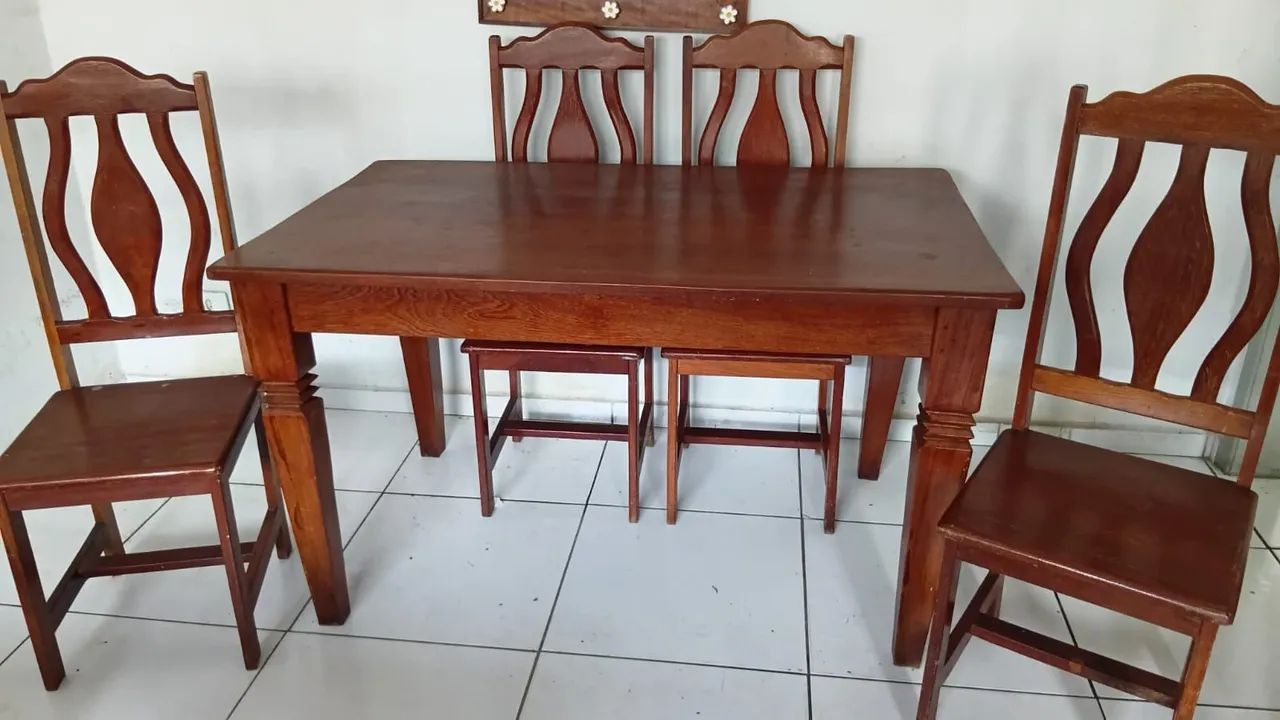 Mesa de madeira maciça - Móveis Gravatá  - Foto 4