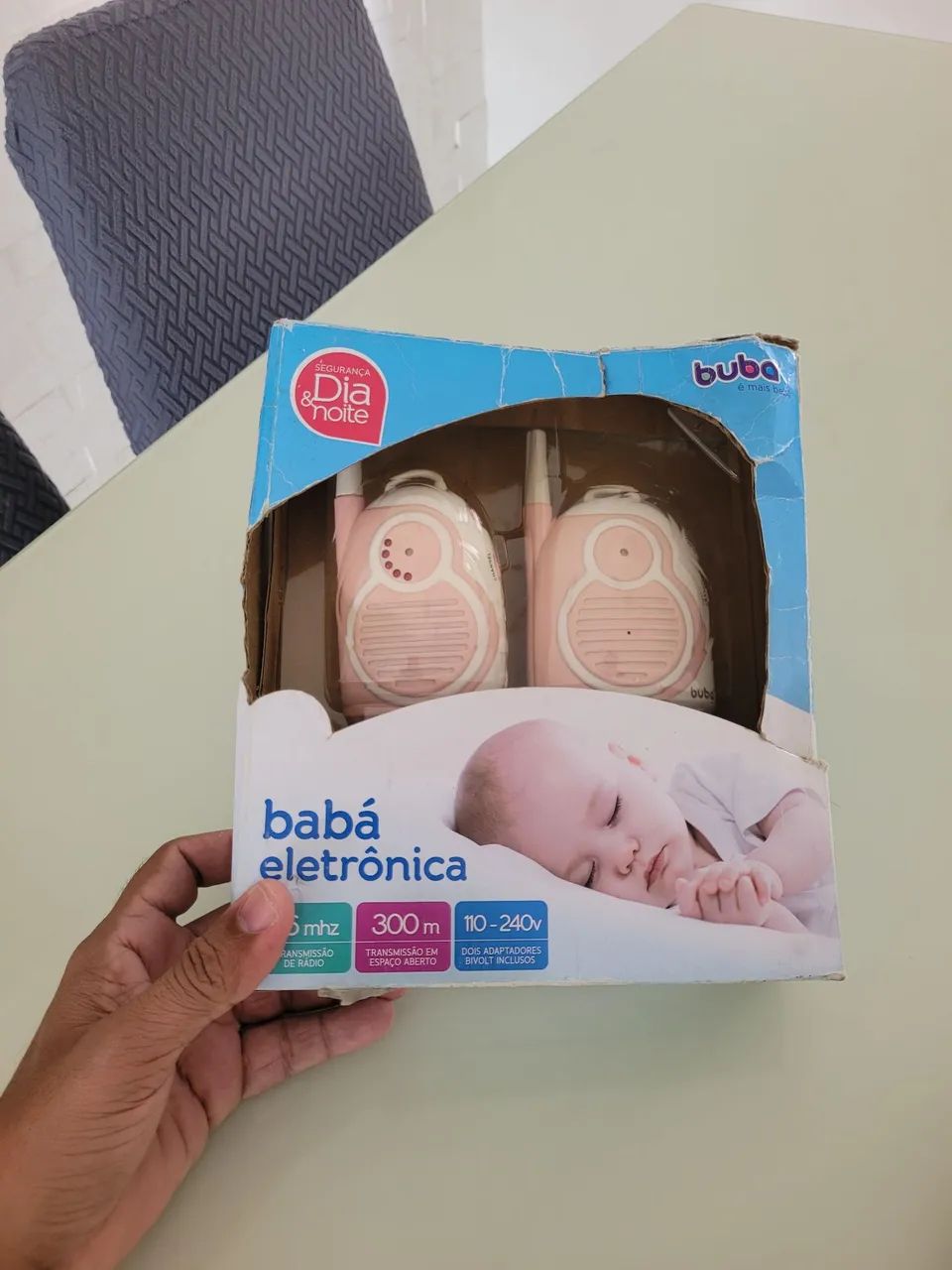 Babá Eletrônica De Áudio Buba Bivolt Até 300m - Na Caixa