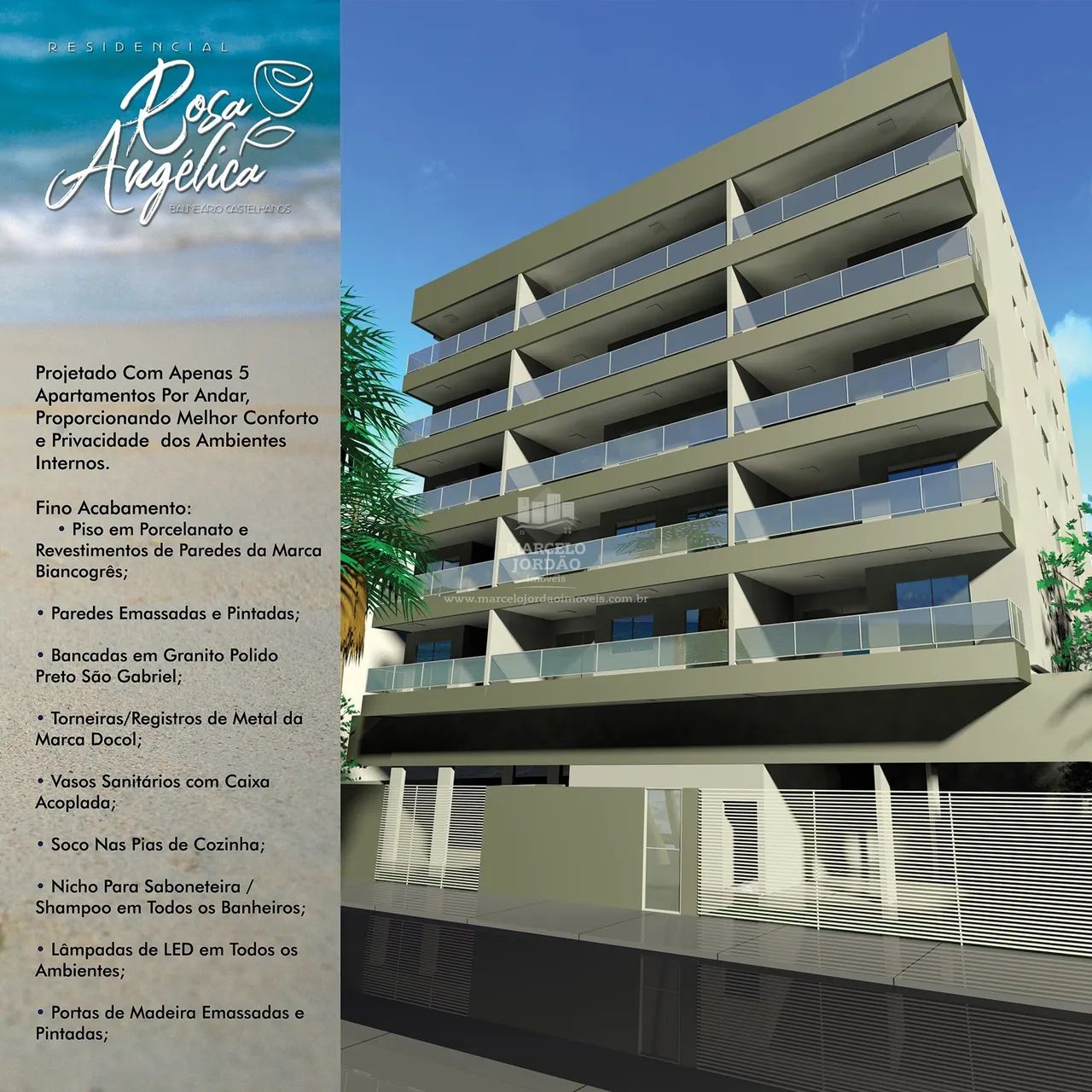 Apartamento em Castelhanos - 2 ou 3 quartos com suíte - 1 quadra do mar