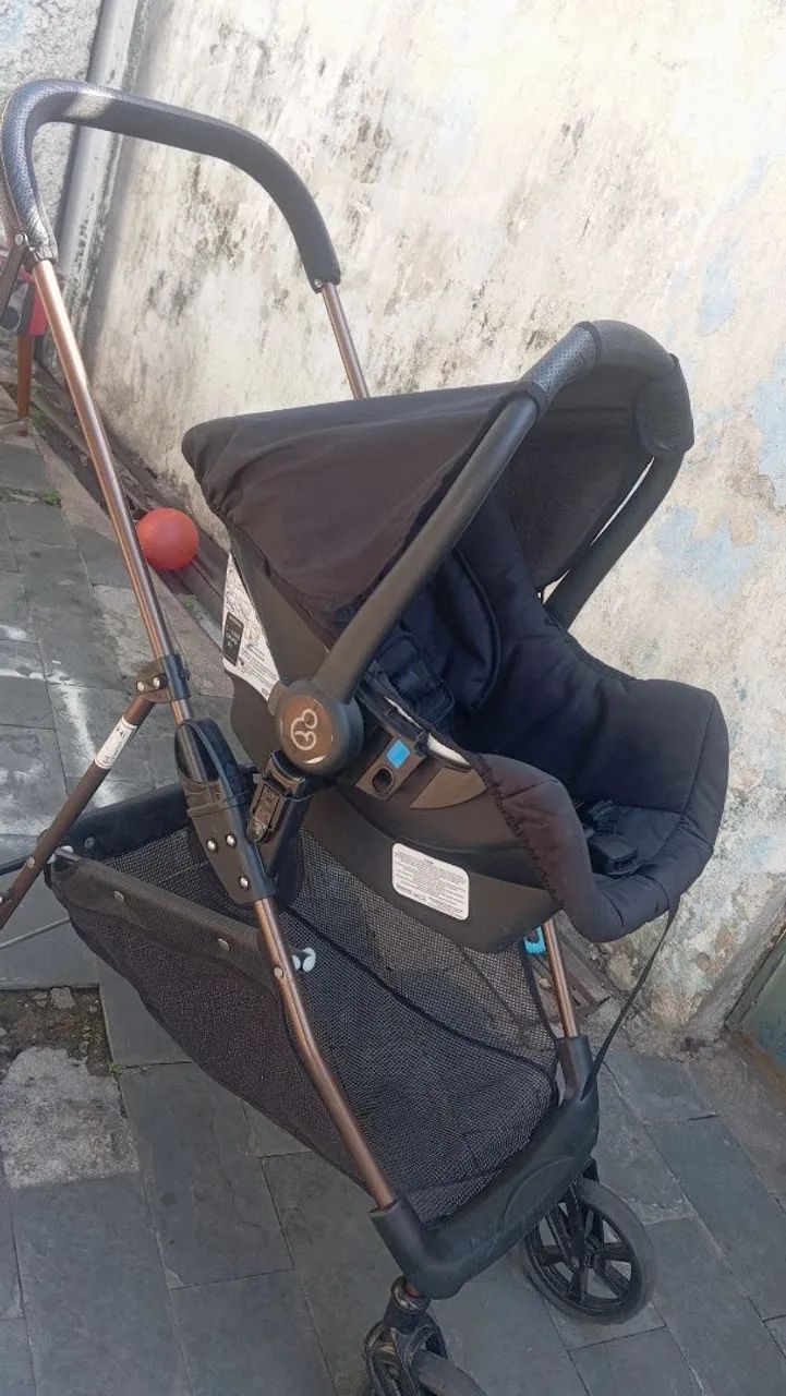 Carrinho de bebê Moisés + bebê conforto  - Foto 4