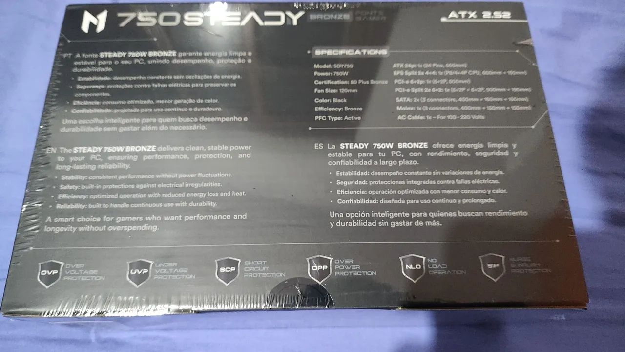 Fonte 750W MACH1 POWERED BY GALAX para PC - Foto 3